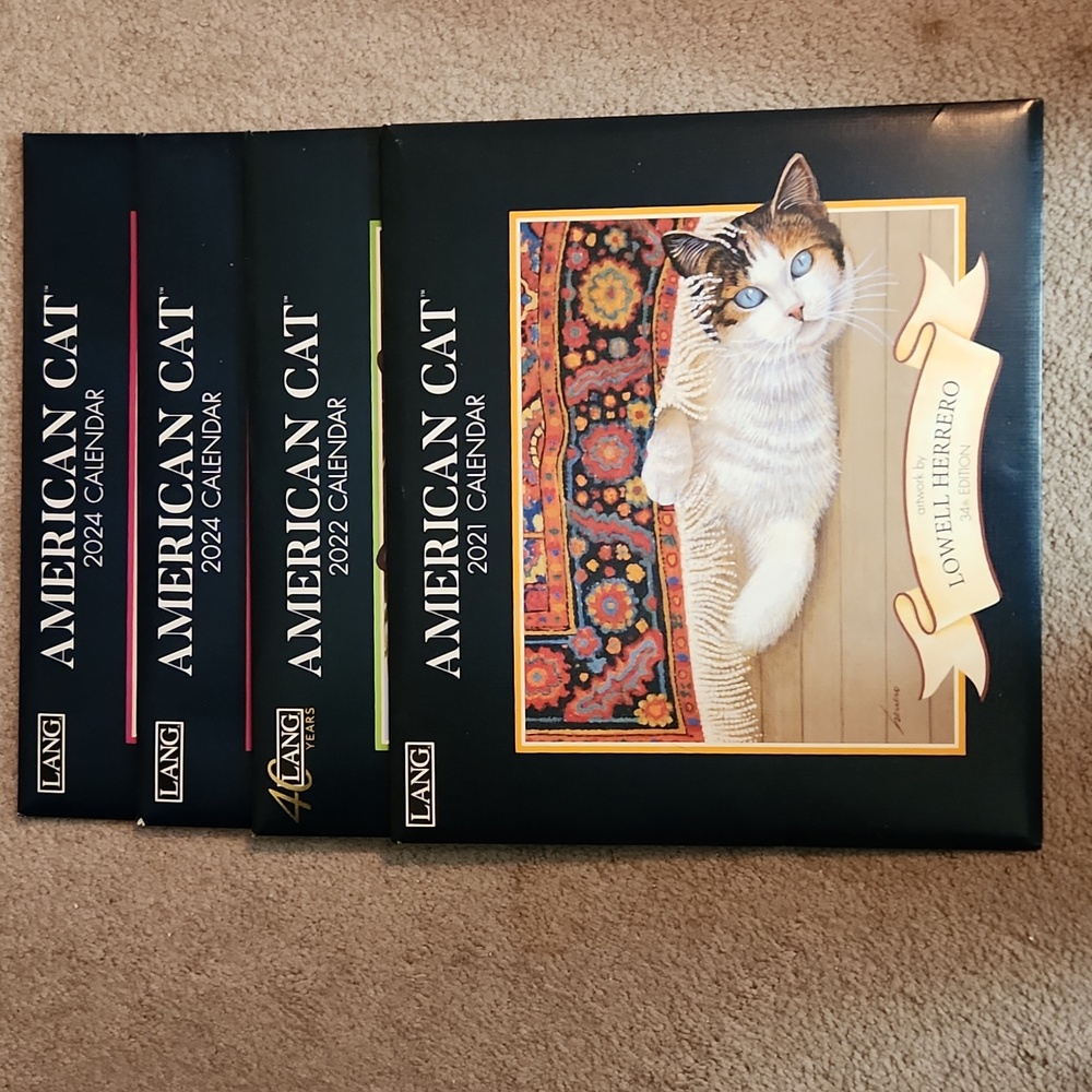 LANG American Cat Calendar By Lowell Herrero